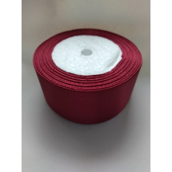 Ленты атласные однотонные 4 см цв. бордовый 37